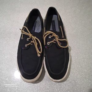 Men Tommy Hilfiger Navy Canvas Boat Shoes TMPHILO Fair/U/C Size 11